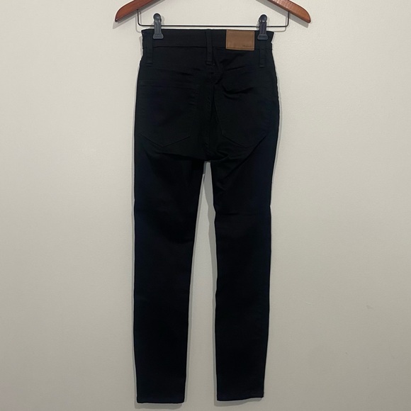 Madewell Curvy High-Rise Skinny Jeans Womens 23 Petite Carbondale Wash Black 23P - Picture 11 of 13